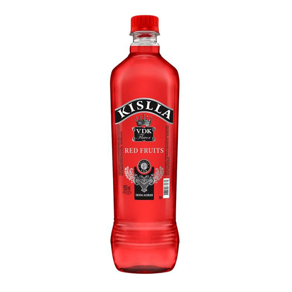 Vodka: Kislla Red Fruits 900ml - A Vodka Kislla é uma excelente combinação para seus drinks, pode ser apreciada pura ou misturada com refrigerantes e outras bebidas para ficar ainda mais saborosa. São diversos sabores exclusivos para você aproveitar ao máximo.