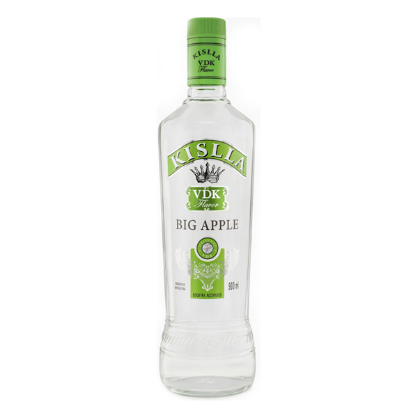 Vodka: Kislla Apple 900ml - Ideal para o esquema ou para a balada, a grande vantagem de Kislla é que é um drink que já vem pronto para beber. Você só precisa abrir e se divertir.