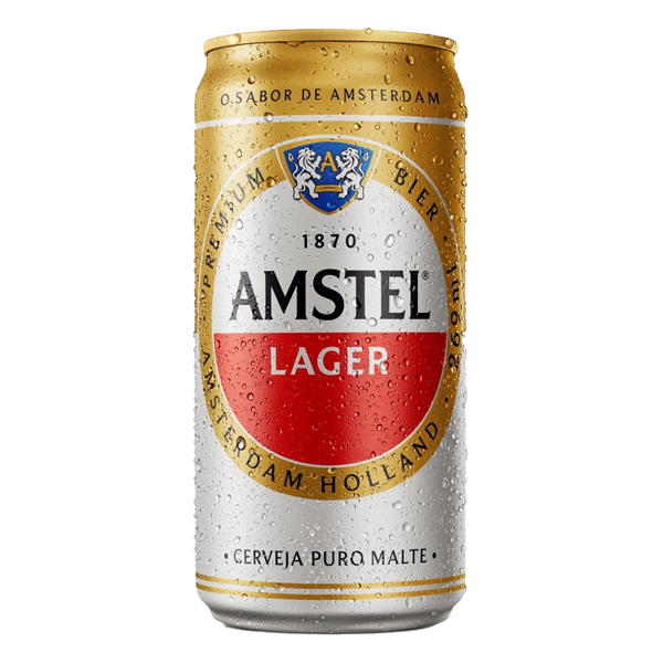 Fininha: Amstel Lata 269ml - Do equilíbrio entre a tradição e a modernidade surgiu o sabor de Amstel. Uma cerveja leve, de qualidade, que traduz as características de sua cidade de origem, Amsterdam. Graduação Alcoólica 4,6%.