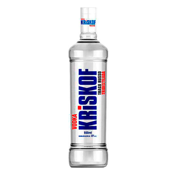 Vodkas: Vodka Russa Kriskof 900ml - Com um paladar suave e adocicado, apresenta um aroma único e é ideal para aqueles momentos de confraternização com os amigos.