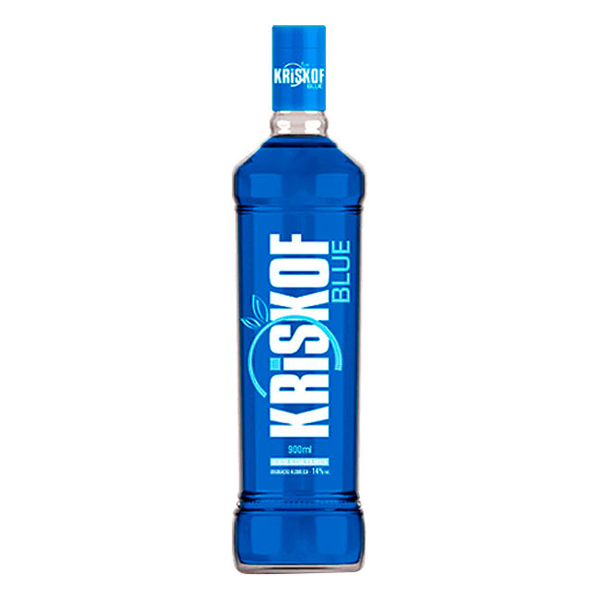 Vodkas: Kriskof Blue 900ml - Com um paladar suave e adocicado, apresenta um aroma único e é ideal para aqueles momentos de confraternização com os amigos.