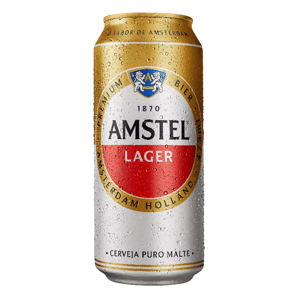 bebidas: Amstel Lager Lata 350 - Amstel com notas cítricas e uma acidez suave, vem como uma boa opção para deixar esses momentos ainda mais inesquecíveis. Cerveja leve no estilo Light Lager, refrescante e transparente, de acidez média, notas cítricas e suave dulçor residua