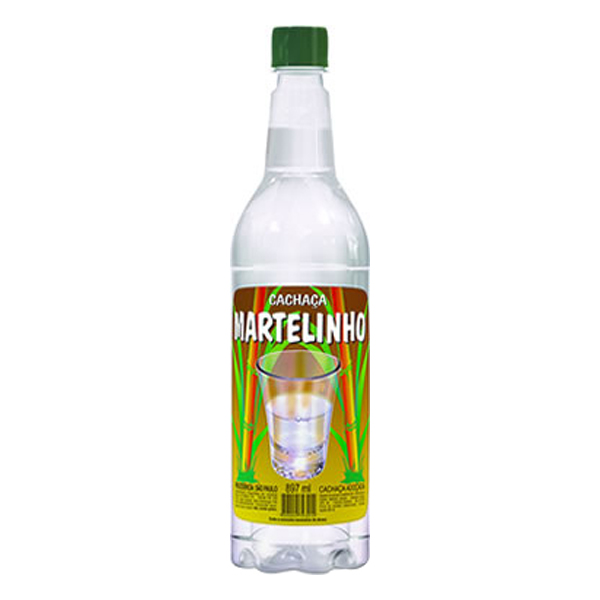 Cachaças: Cachaça Martelinho 897ml - Cachaça adoçada, suave, produzida com blend das melhores cachaças.