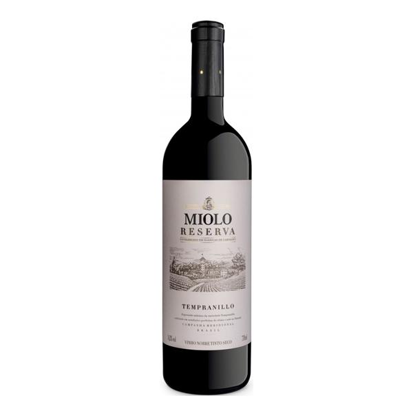 Cerveja: Vinho Nacional Miolo Reserva Tempranillo 750ml - Vinho elaborado com uvas Tempranillo cultivadas na região da Campanha Gaúcha. Este vinho apresenta uma intensidade de cor média alta com tonalidade vermelho.