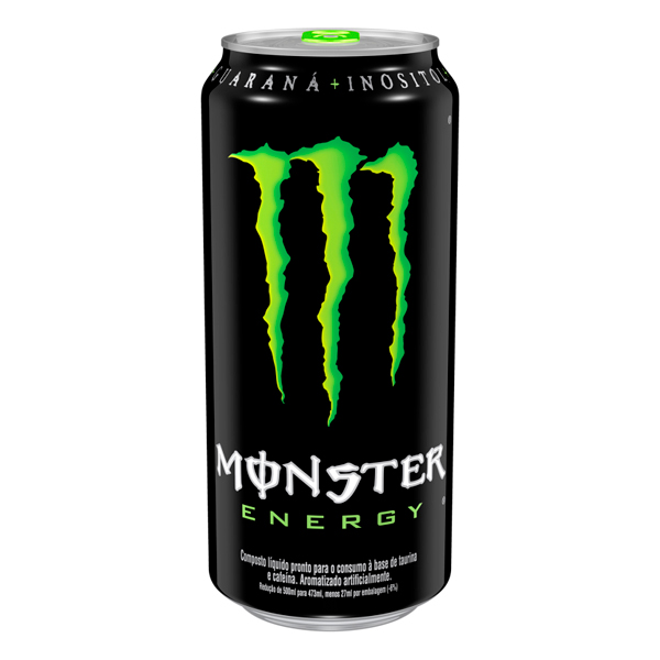 Energéticos: Energético Monster Energy Lata 473ml - Começamos com o sabor original de Monster misturado em uma combinação agressiva de sucos naturais, em seguida carregamos essa combinação com uma carga de energia e... está criado, vivo! Monster Khaos, um insano Juice-Monster híbrido borbulh