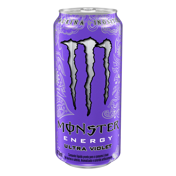 Energéticos: Energético Monster Zero Açúcar Ultra Violet 473ml - Surpreenda-se com a lata do energético mais animal do planeta, Monster Energy. Um combo ideal de ingredientes na medida perfeita pra fazer acontecer do jeito Monster. O sabor de Monster é ao mesmo tempo marcante e suave. Unleash the Beast!