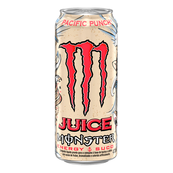 Energéticos: Energético Monster Pacific Punch 473ml - Com um sabor profundo e amplo, assim como o Oceano Pacífico, e com um mix de frutas nada tradicional inspirado nos clássicos ponches. Pacific Punch traz a energia Monster e chega para te deixar pronto para encarar até as marés mais agitadas