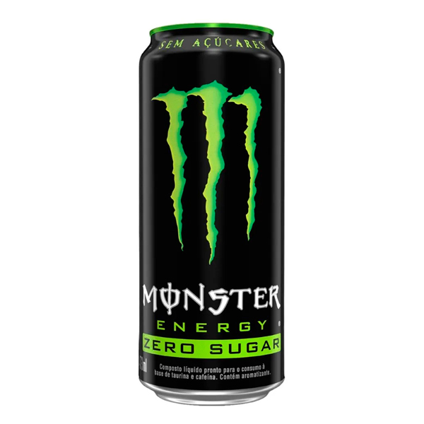 Refrigerante: Energético Monster Energy Zero Açúcar Lata 473ml - Monster Energy Absolutely Zero é uma bebida energética zero açúcar composto por Taurina e Cafeína, indicado para favorecer o aumento da energia durante os treinos, contribuindo para um melhor desempenho físico, além de apresentar importante