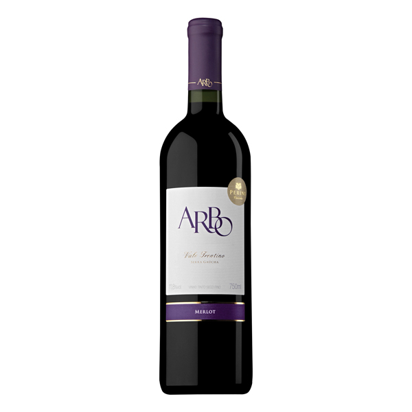 Vinhos (Garrafa de Vidro): Vinho Nacional Arbo Merlot Tinto Seco 750ml - Vinho tinto seco elaborado com a variedade Merlot. Possui uma coloração vermelho-rubi, aromas que lembram frutas vermelhas como cereja e um toque de especiarias. Apresenta uma boa estrutura, tendo um paladar macio e equilibrado. Vinho muito