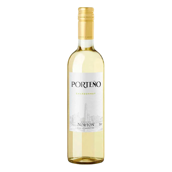 VINHOS: Vinho Argentino Norton Porteño Chardonnay 750ml)