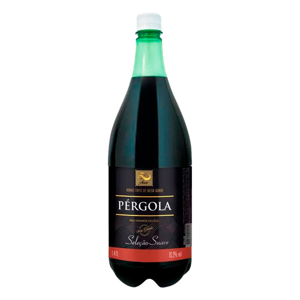Vinhos: Vinho Pérgola 1 litro tinto suave - Aroma de frutas vermelhas e frescos. Harmonização:Pratos leves, massas pouco condimentadas, frangos, peixes e sobremesas cítricas.Aspecto Visual:Cor vermelho violáceo.Aspecto Olfativo:Aroma de frutas vermelhas e frescos.Aspec