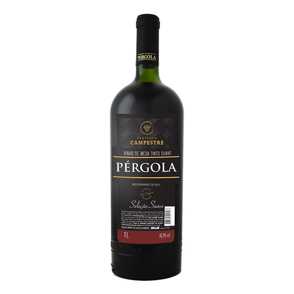 Vinhos Nacionais: Pérgola Tinto Suave 1L)