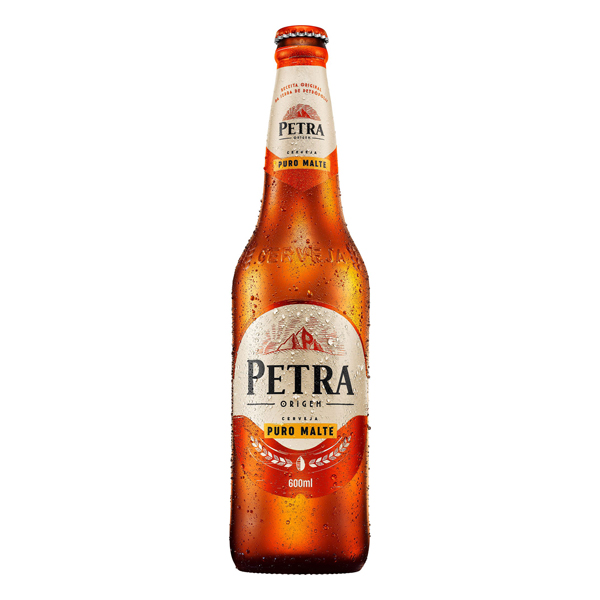 Cerveja: Petra Puro Malte 600ml - É uma cerveja de cor dourada, colarinho branco bem formado e persistente.No odor e paladar sua principal característica é Malte.Lúpulos nobres resultando em um amargor elegante e muito bem equilibrado ao corpo, leve dulçor e nota maltada,