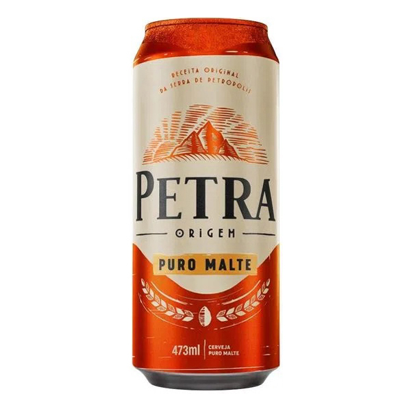 LATÃO 473 ML: Petra Puro Malte 473ml - Elaborada para agradar todos os tipos de paladar, esta é uma cerveja que possui um sabor único e ingredientes de alta qualidade, sua composição é equilibrada e seu teor de amargor é baixo.