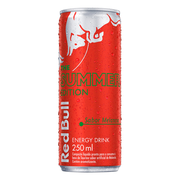 ENERGÉTICOS: Red Bull Melancia Edition Lata 250ml - Experimente o novo e refrescante sabor de Melancia com o Red Bull Melancia Edition.