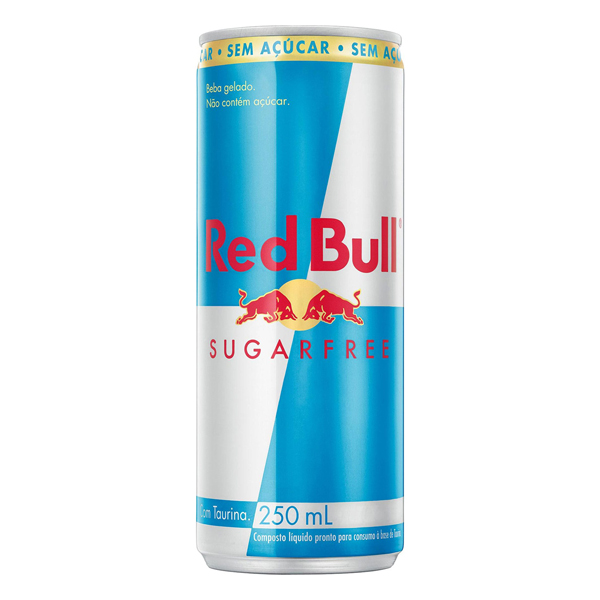 ENERGÉTICOS: Red Bull Sugar Free Lata 250ml - O Red Bull Sugar Free é uma bebida funcional, elaborada para casos de esforço físico e mental, que fornece doses extras de energia quando você precisar.