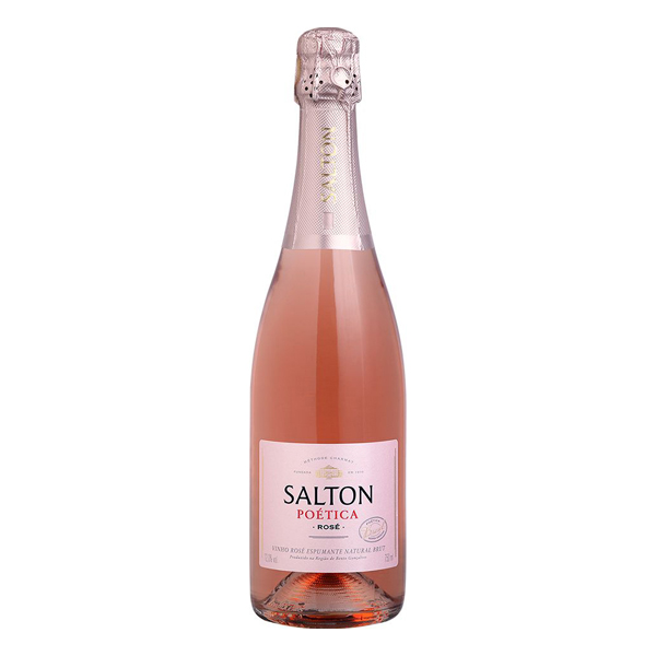 ESPUMANTES: Espumante Salton Brut Rosé 750ml - Da região da Serra Gaúcha, este espumante rosé usa em sua elaboração as uvas Pinot Noir e Chardonnay, tendo o vinho estimativa de guarda de 5 anos. Destaca-se pela brilhante coloração rosada, com elegantes borbulhas finas. Com paladar basta