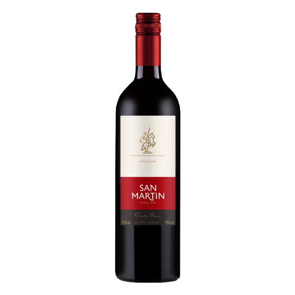 Vinhos: Vinho Nacional San Martin Comum Tinto Seco 750ml - Os vinhos San Martin têm como característica o amor que a família Panizzon tem por onde ela iniciou a sua trajetória de sucesso, San Martin é o nome da Capela onde a Vinícola Panizzon está sediada no interior de Flores da Cunha desde 1960.