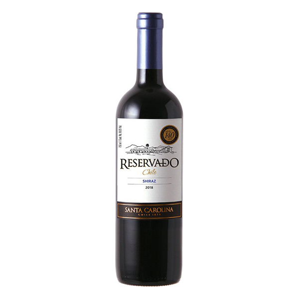VINHOS: Vinho Chileno Santa Carolina Reservado Shiraz 750ml)