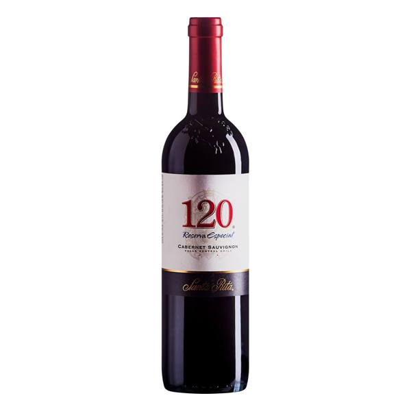 VINHOS: Vinho Chileno Santa Rita 120 Reserva Cabernet Sauvignon 750ml)