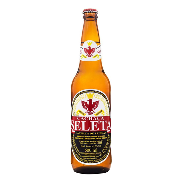 Cervejas: Cachaça Seleta 40ml - A queridinha do Brasil, a cachaça artesanal mais vendida do país. Feita a partir de canas rigorosamente selecionadas e envelhecida em tonéis de Umburana.
