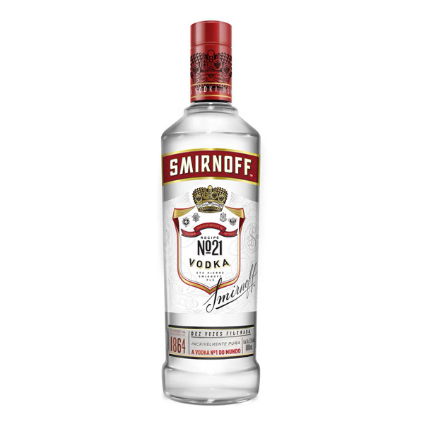 Garrafas De Destilados & Licores: Vodka Russa Smirnoff 600ml - Smirnoff é a marca de vodka mais premiada do mundo. É a escolha ideal para curtir os bons momentos com os amigos.