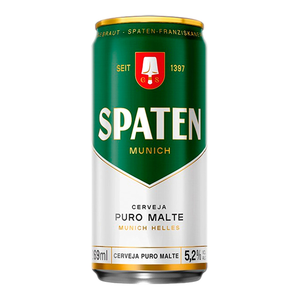 CERVEJAS LATAS: Spaten Lata 473ml 1 unidade - 1 unidade