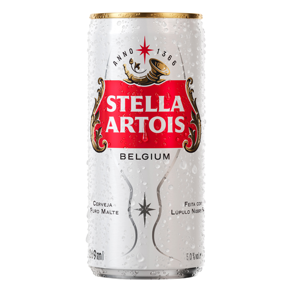 Fininha: Stella Artois Lager Lata 269ml | 8 Unidades - Stella Artois, uma das marcas de cerveja mais conceituadas e antigas do mundo. Comercializada em mais de 80 países, a cerveja, originária da Bélgica e agora também produzida no Brasil