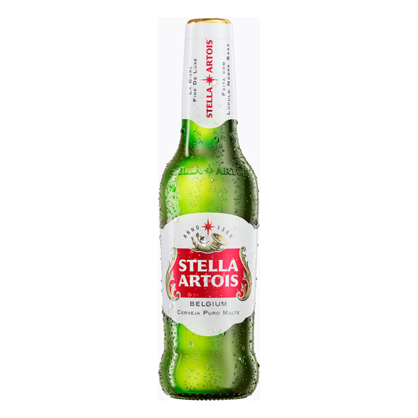 Cerveja: Stella Artois Long Neck Lata 330ml - A Stella Artois tem equilíbrio e sofisticação. O amargor e a alta refrescância vão cortar a gordura de carnes vermelhas, já os aromas florais vão complementar a harmonização com frutos do mar.