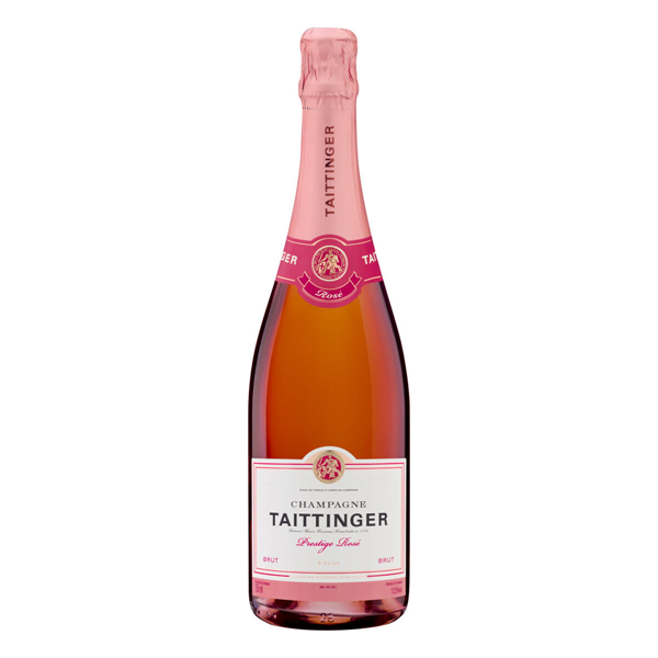 Champagne|Espumantes: Champagne Taittinger Prestige Rosé 750ml - Champagne diferenciado com uma coloração rosada e um brilho intenso, resultado da utilização e mescla de uvas viníferas européias e no modo delicado e minucioso de fermentação e envasamento.