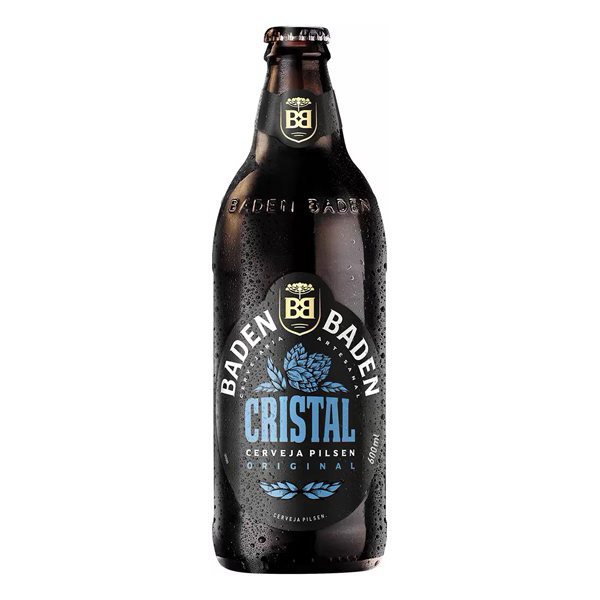 Cerveja: Baden Baden Cristal Garrafa 600ml - Baden Baden Cristal é uma clássica e saborosa cerveja Pilsen, produzida 100 % com maltes de cevada. Ela é leve, dourada e com aroma de cereais. Nascida em 1842 na cidade de Plzen na República Tcheca, a Pilsen é hoje o estilo de cerveja, em