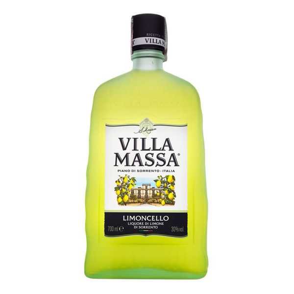 Licores: Licor Villa Massa Limoncello 700ml - O primeiro e mais famoso Limoncello do mundo. Tendo como base uma receita familiar, é produzido exclusivamente através da infusão de cascas frescas da espécie botânica "Limone di Sorrento", rico fruto com produção demarcada na região de Sor