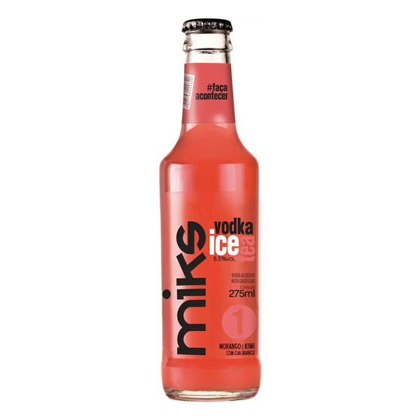 Ice: Ice Miks We Mix Morango, Kiwi e Chá Vermelho 275ml)