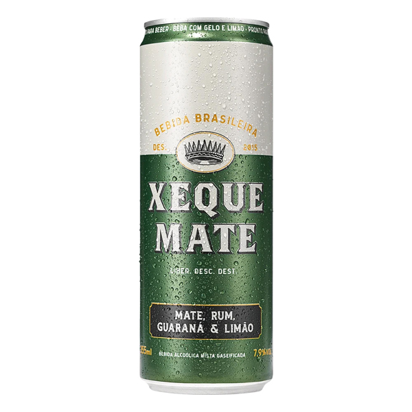Cervejas: Xeque Mate Mate Rum, Guaraná e Limão Lata 355ml - A felicidade cabe em uma lata (ou duas, três...) da bebida Xeque Mate! Experimente e se deixe levar por um sabor surpreendente! Beba com gelo e limão.