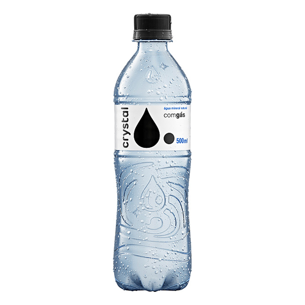 Água: Água Mineral Crystal com Gás 500ml - Água Mineral Crystal é uma das melhores marcas de água mineral com gás disponíveis no mercado. Leve e saudável, é obtida diretamente de fontes naturais e contém os principais sais minerais necessários para proporcionar mais vitalidade e aju
