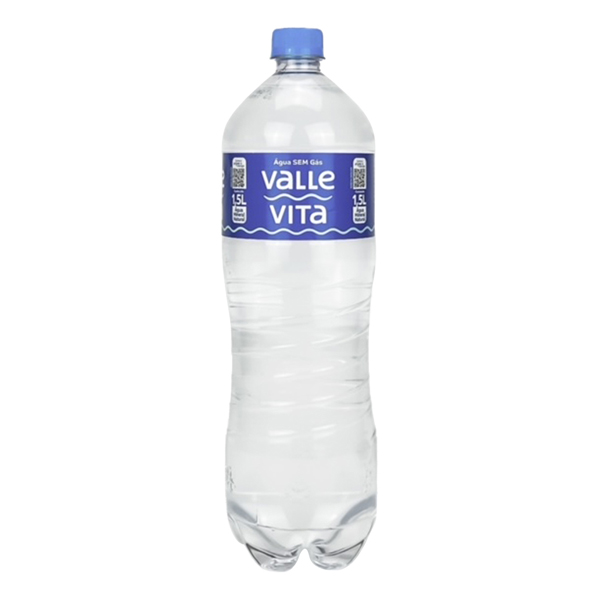 Água: Água Mineral Valle Vita sem Gás 1,5L - Com o objetivo de ser a melhor envasadora de água mineral do sul do Brasil, a Valle Vita investe em tecnologia de ponta para produzir com qualidade.