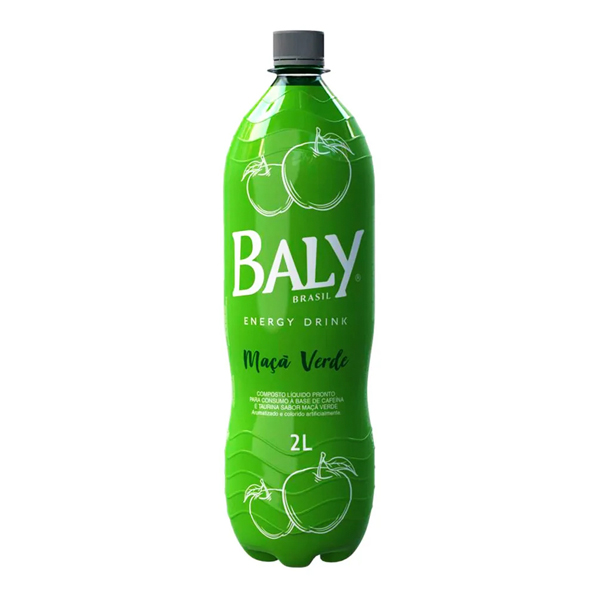 ENERGÉTICOS: Energético Baly Maçã Verde Pet 2L - Ótimo para estar presente em todos os momentos. Com uma combinação incrível a partir dos ingredientes de alta qualidade, o energético Baly Maçã Verde, apresenta um sabor único e rico em vitaminas, taurina e cafeína, que são indispensáveis p