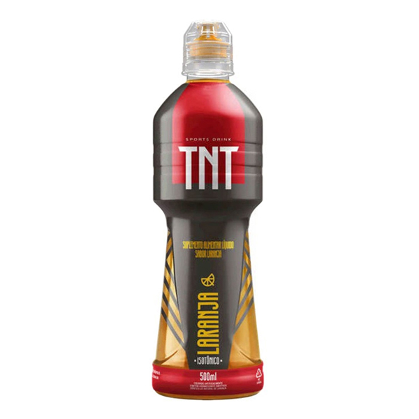 Diversos: TNT Laranja 500ml - É um suplemento alimentar líquido sabor laranja, que repõe nutrientes e sais minerais, fornecendo resistência para quem o consome. Ideal para consumir durante ou depois das atividades físicas. O isotônico TNT te dá a energia certa para você