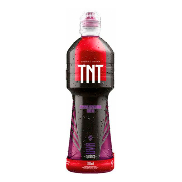 Diversos: TNT Uva 500ml - É um suplemento alimentar líquido sabor uva, que repõe nutrientes e sais minerais, fornecendo resistência para quem o consome. Ideal para consumir durante ou depois das atividades físicas. O isotônico TNT te dá a energia certa para você adi