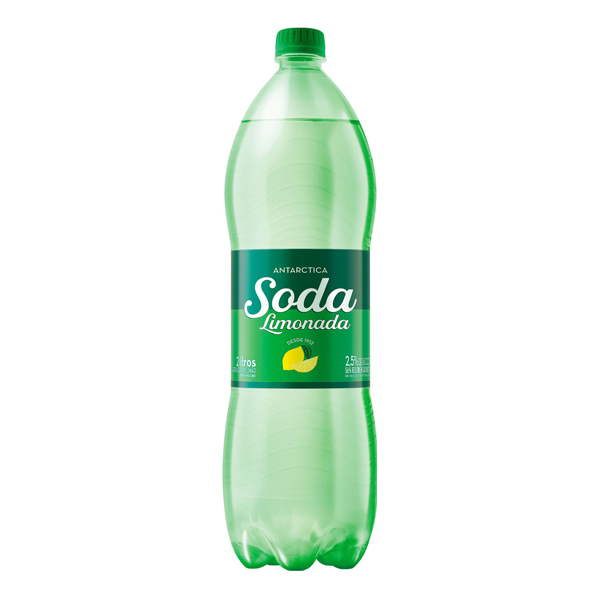 REFRIGERANTES: Soda Antarctica Pet 2L - Ela voltou de cara nova, mas com o sabor inconfundível de sempre. E continua sendo o único refrigerante que tem o toque do limão siciliano.