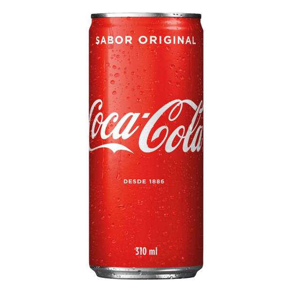 Refrigerante: Coca-Cola Original Lata 310ml - Com sabor inconfundível e único, a Coca-Cola Original é o refrigerante mais tradicional e consumido no mundo inteiro!