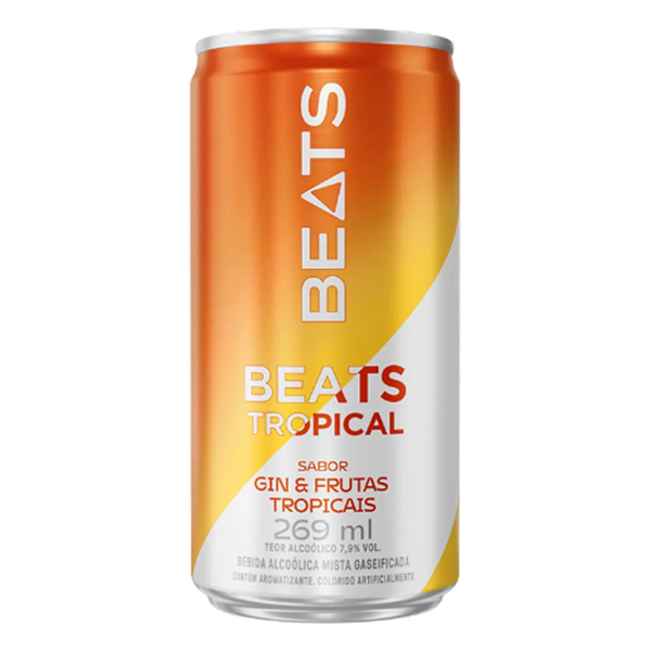 DRINKS PRONTOS: Skol Beats Tropical Lata 269ml - Beats anunciou a chegada de mais um novo sabor ao portfólio da marca: o Beats Tropical. A nova edição aposta na combinação do sabor de Gin com sabores de manga, abacaxi e maracujá.