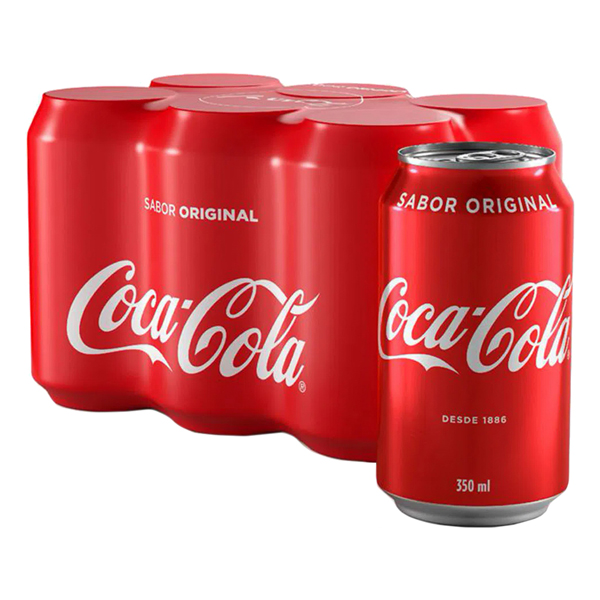 bebidas não alcoolicas: Coca-Cola Original Lata 350ml - Com sabor inconfundível e único, a Coca-Cola Original é o refrigerante mais tradicional e consumido no mundo inteiro!