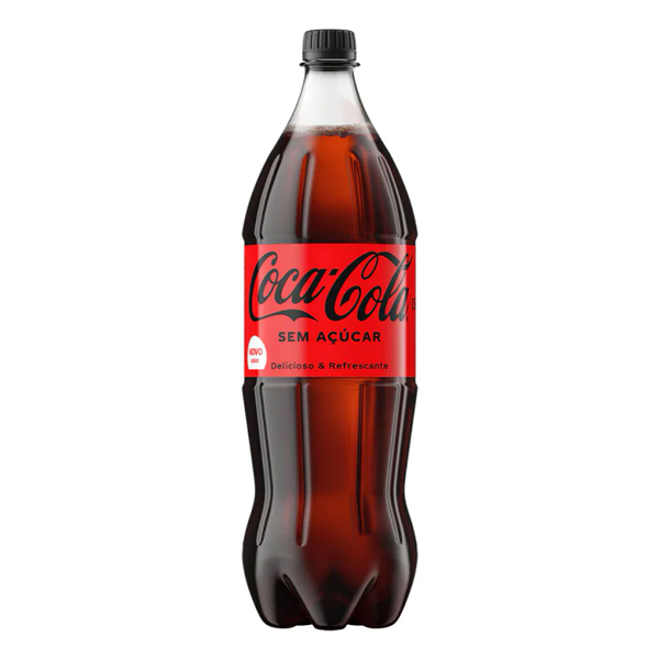 Refrigerante: Coca-Cola Original Zero Açúcar Pet 1,5L - Ela deixa um gostinho marcante na boca, equilibrando o sabor da noz-de-cola e o açúcar na medida certa para combinar com todos os momentos do dia.