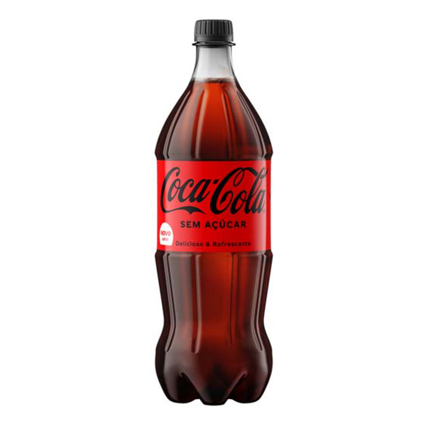Refrigerantes: Coca-Cola Zero Açúcar Cola 1L - A Coca-Cola Sem Açúcar é um refrigerante que não contém calorias!