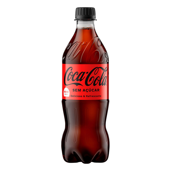 Refrigerantes: Coca-Cola Zero Açúcar Pet 600ml - A Coca-Cola Sem Açúcar é um refrigerante que não contém calorias!