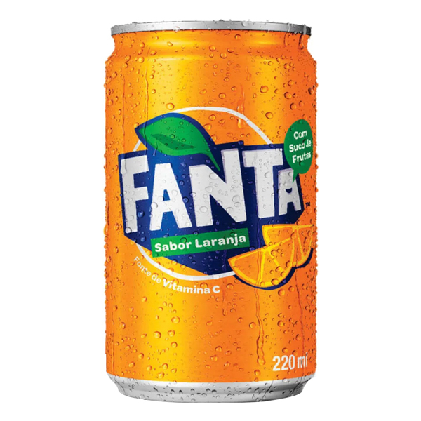 bebidas: Fanta Laranja Lata 310ml - Feita com suco de laranja de verdade, a Fanta é um clássico na mesa do brasileiro!