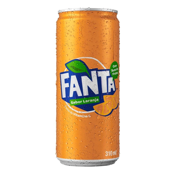 Refrigerante: Fanta Laranja Lata 310ml - Feita com suco de laranja de verdade, a Fanta é um clássico na mesa do brasileiro!