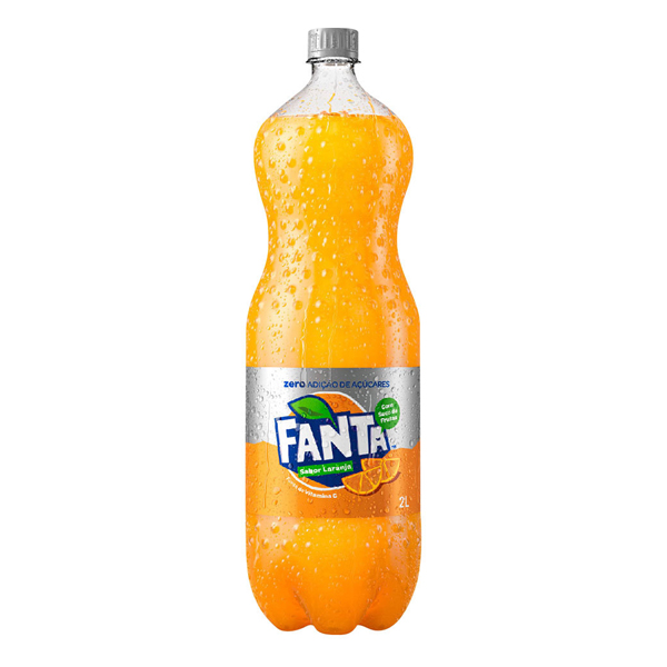 Refrigerantes: Fanta Zero Açúcar Laranja Pet 2L - O Refrigerante Fanta Laranja Zero produzido sem adição de açúcar com água gaseificada e suco de laranja, é uma excelente opção para matar a sede!