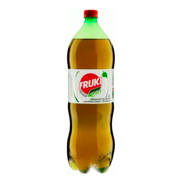 Refrigerantes: Fruki Zero Açúcar Guaraná Pet 2L - O Refrigerante Guaraná Fruki Zero é uma opção sem açúcar para quem deseja desfrutar do sabor inconfundível do guaraná. Ele vem em uma garrafa PET de 2 litros e é perfeito para quem tem restrições alimentares.